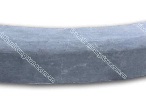 Đá bó vỉa xanh đen cong mài tinh 18x22 – bền đẹp, sang trọng, hoàn thi